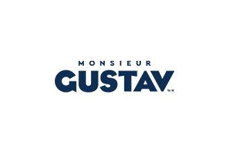 Monsieur Gustav logo bleu