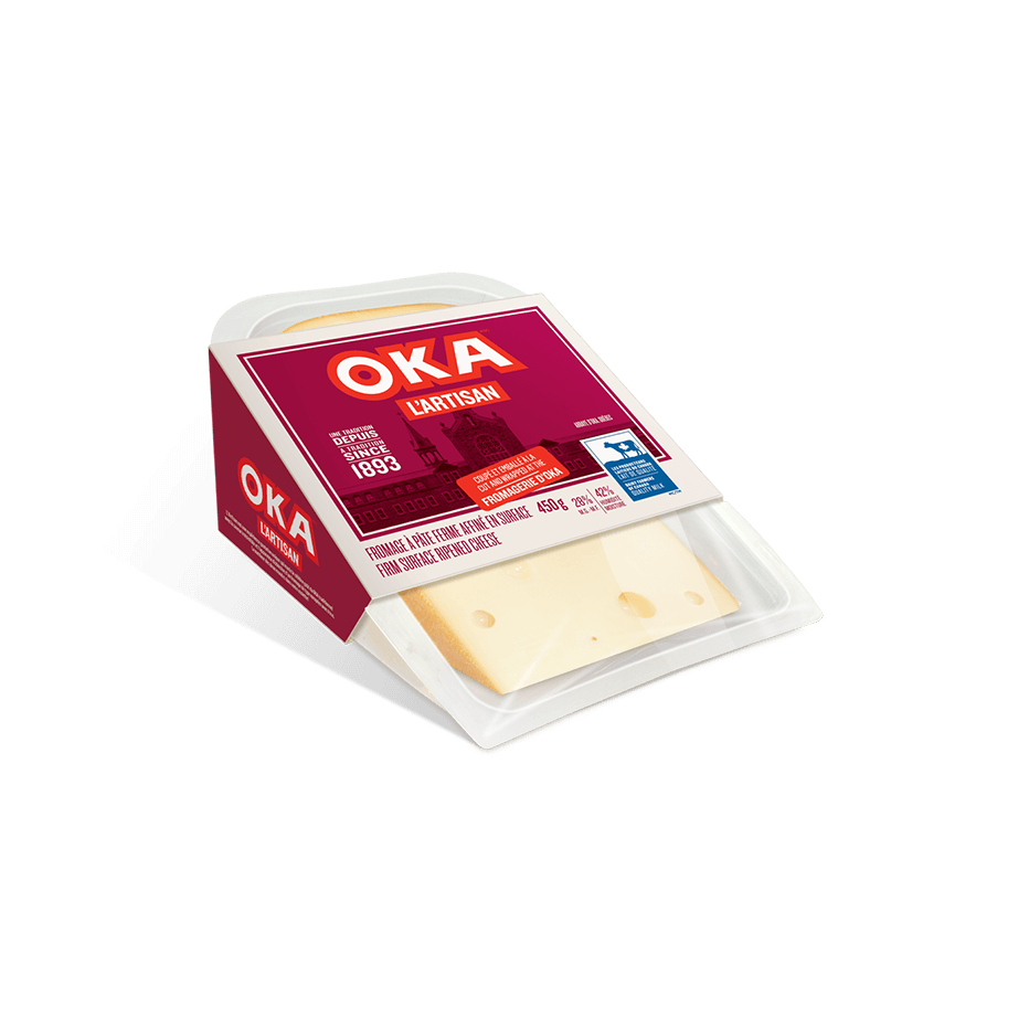 Fromage OKA L'Artisan emballage pointe 450 grammes