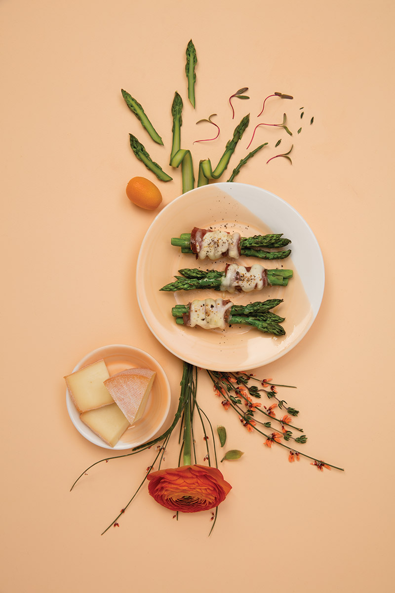 Asperges prosciutto et Fromage OKA Asperges prosciutto et Fromage OKA