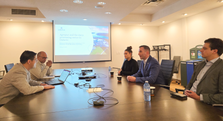 Group of people meeting in a conference room