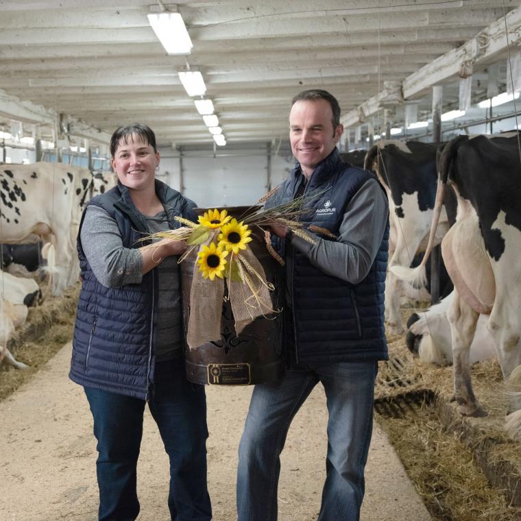 Ferme Morine, grande gagnante de la qualité du lait