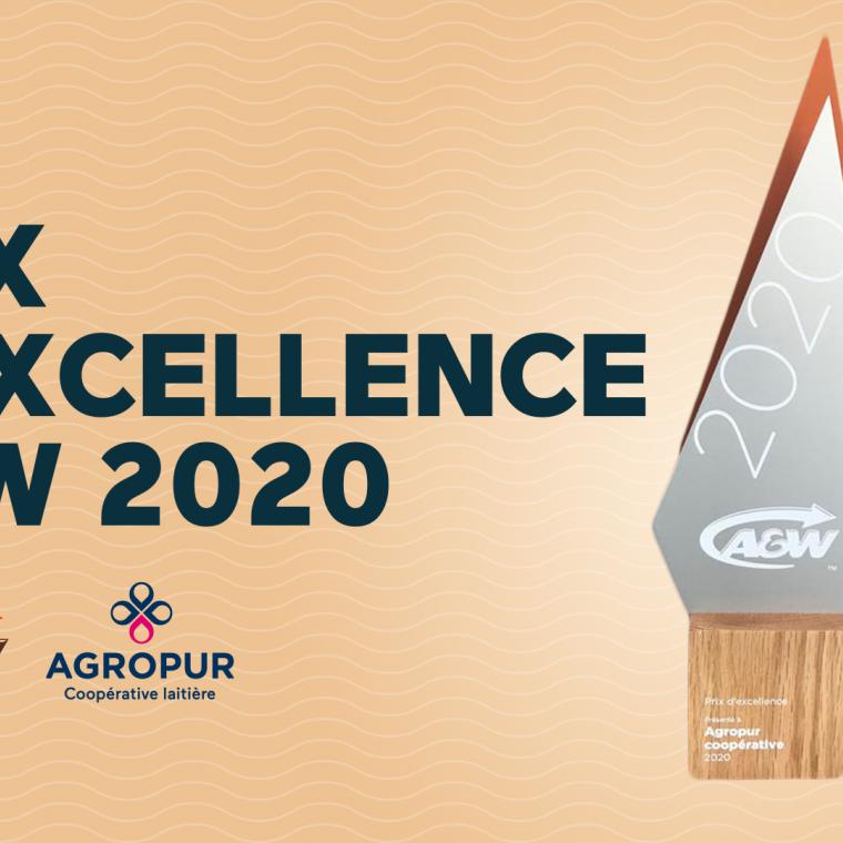 Agropur lauréat du prix d'excellence A&W – 2020