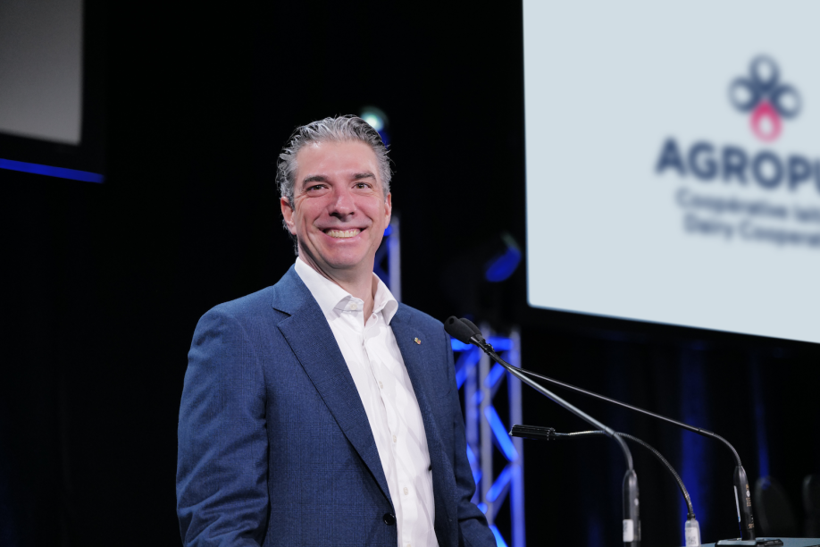 Agropur Chief Executive Officer, Stage, Speaking