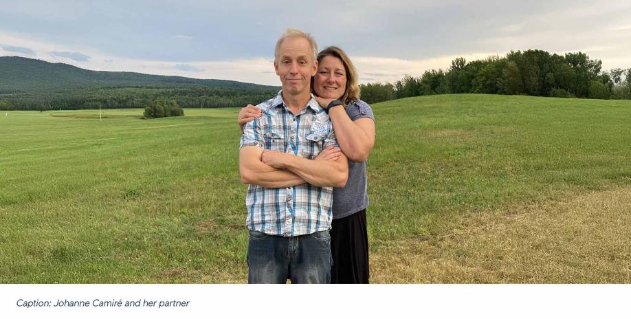 Johanne Camiré et sa famille