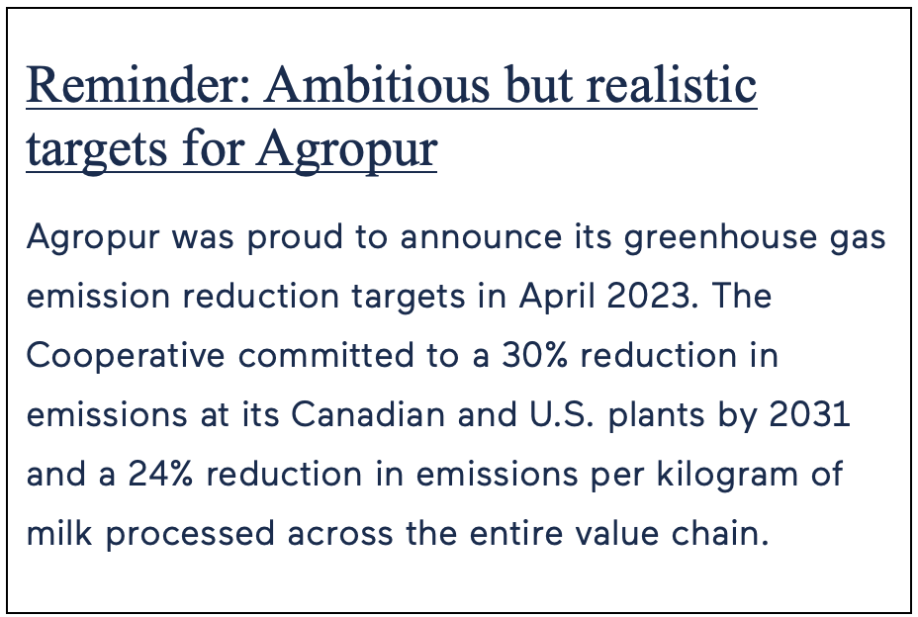 Agropur Reminder