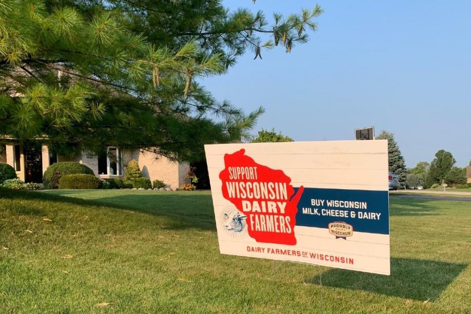 Milk Producer Services - Support sign