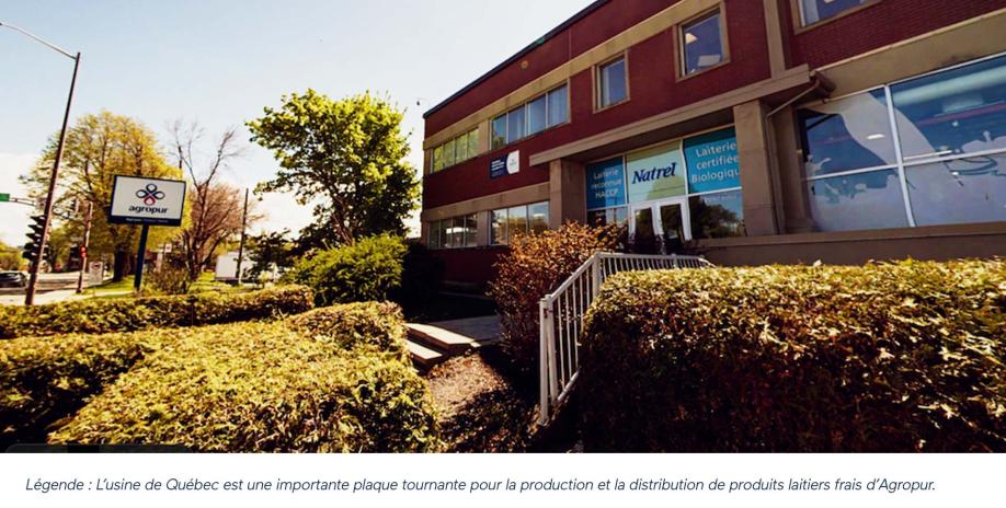 L’usine de Québec, un actif stratégique pour Agropur