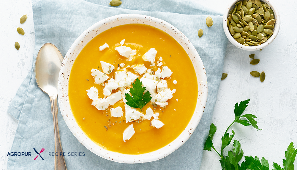 Roasted butternut squash soup