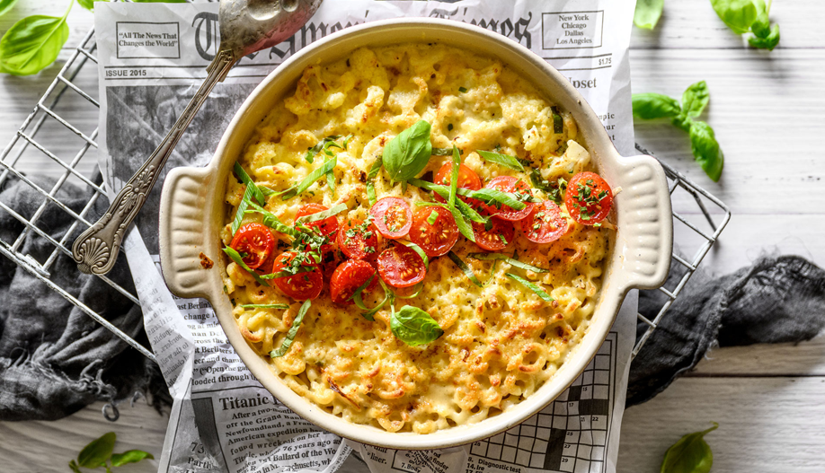Complementa tus macarrones con queso para crear una comida satisfactoria