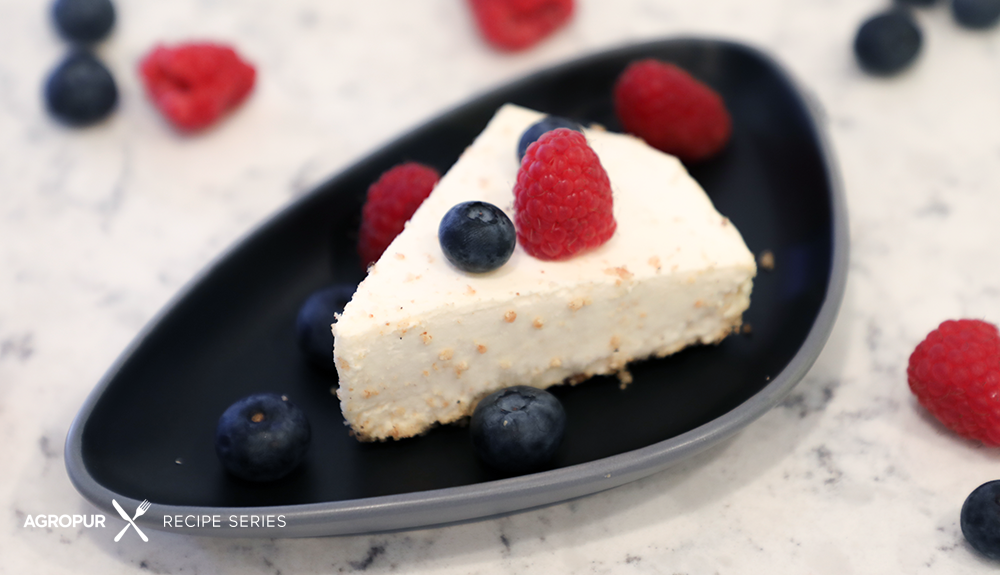 No bake mozzarella cheesecake