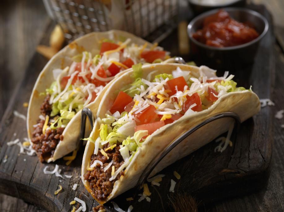 Getty 614313140 - Soft Beef Tacos with Fries